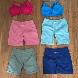Aurora Women's Activewear Set - Pink, Blue, Green